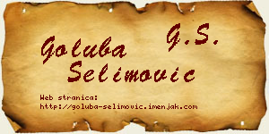 Goluba Selimović vizit kartica